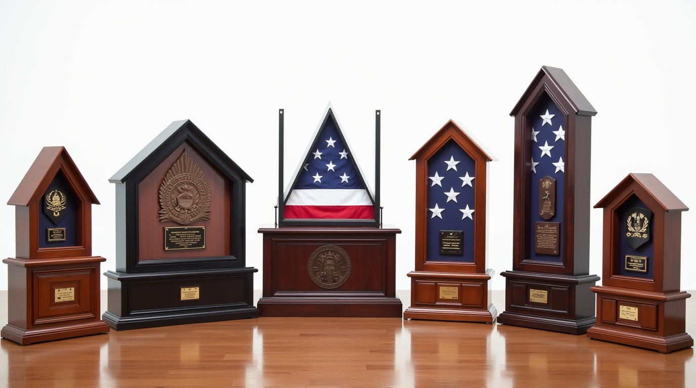 Split Level Flag Case Flag Cases - Flag Display Case - Shadow Boxes - Guidance on American Flags